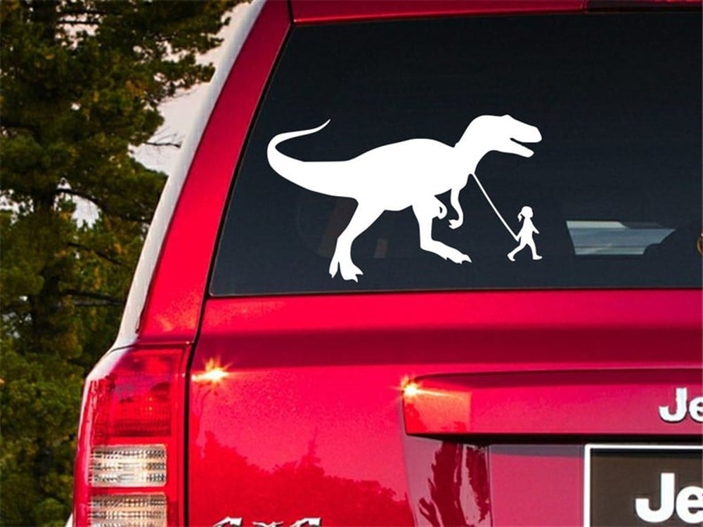 Dinazor Ve Çocuk Oto Sticker