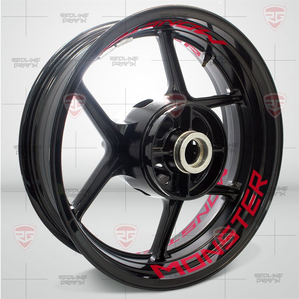 Ducati Monster Kırmızı Jant Şeridi