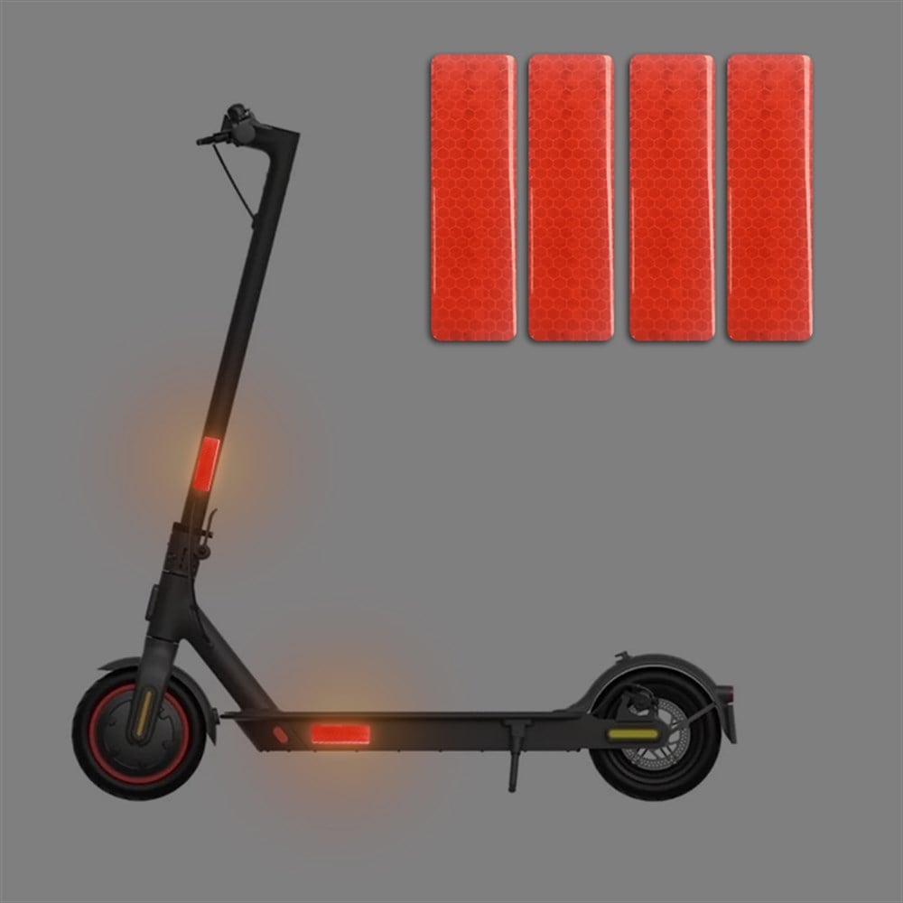 Elektrikli Scooter Uyarıcı Reflektif İkaz Sticker 4'lü