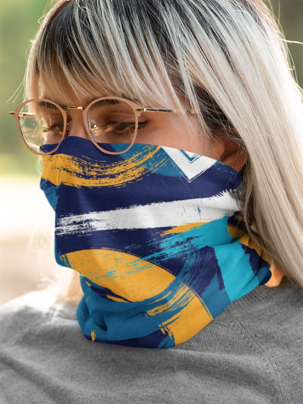 Fırça Darbeli Bandana