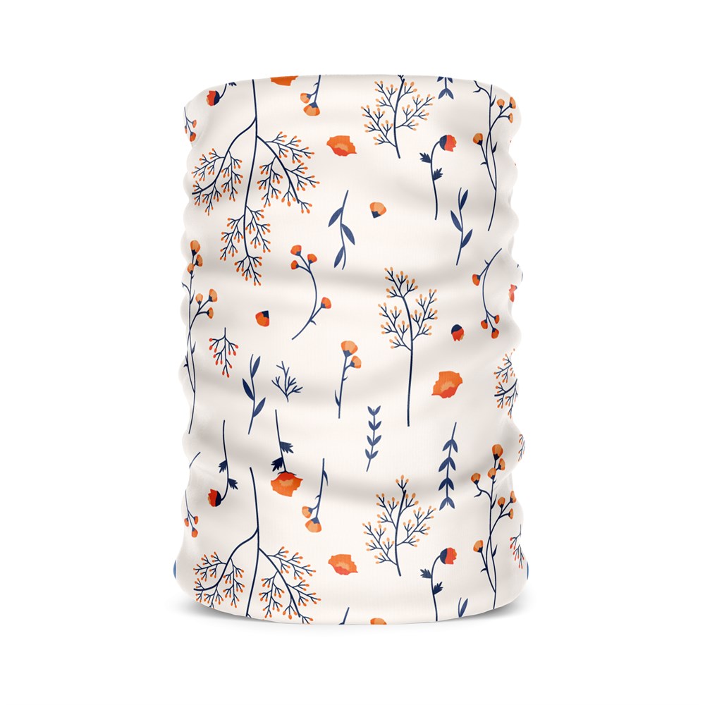 Floral Pattern Kadın Bandana Saç Bandı Toka Boyunluk