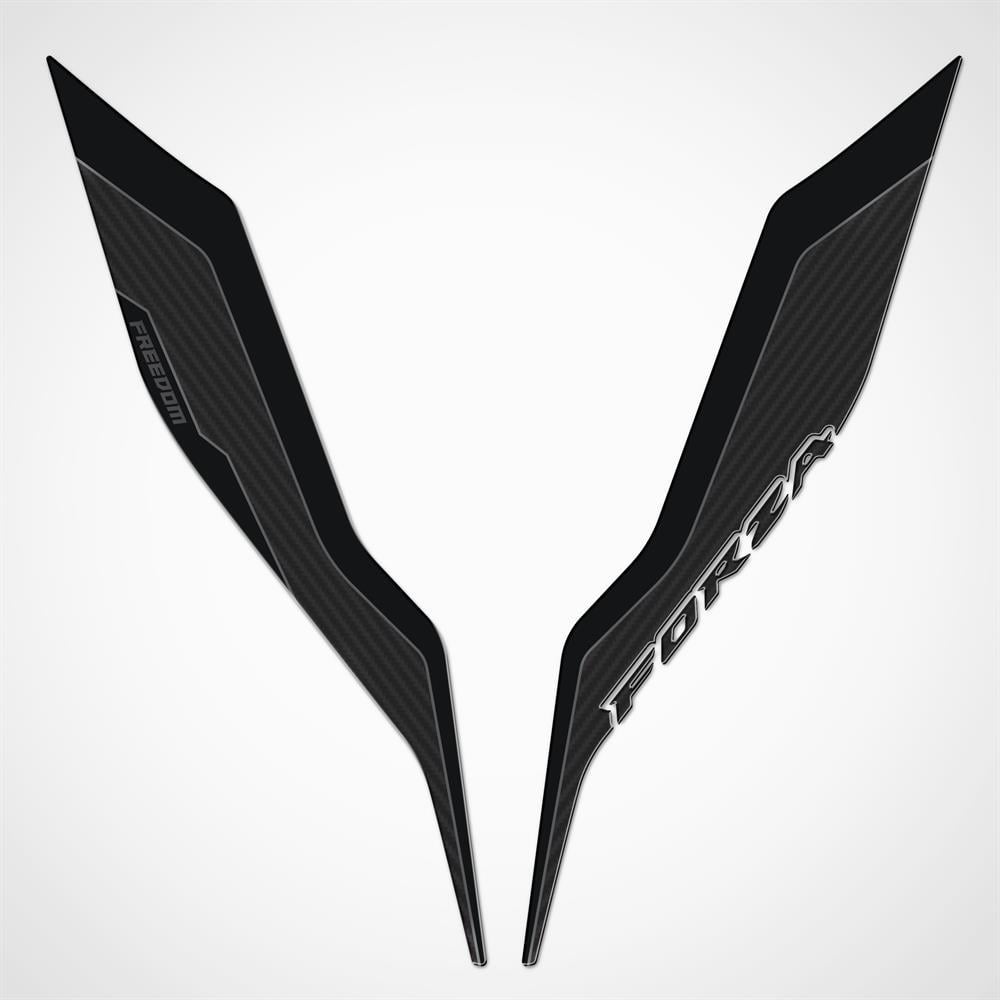 Forza 250 2018-2023 Far Kaşı Pad Sticker Set Karbon