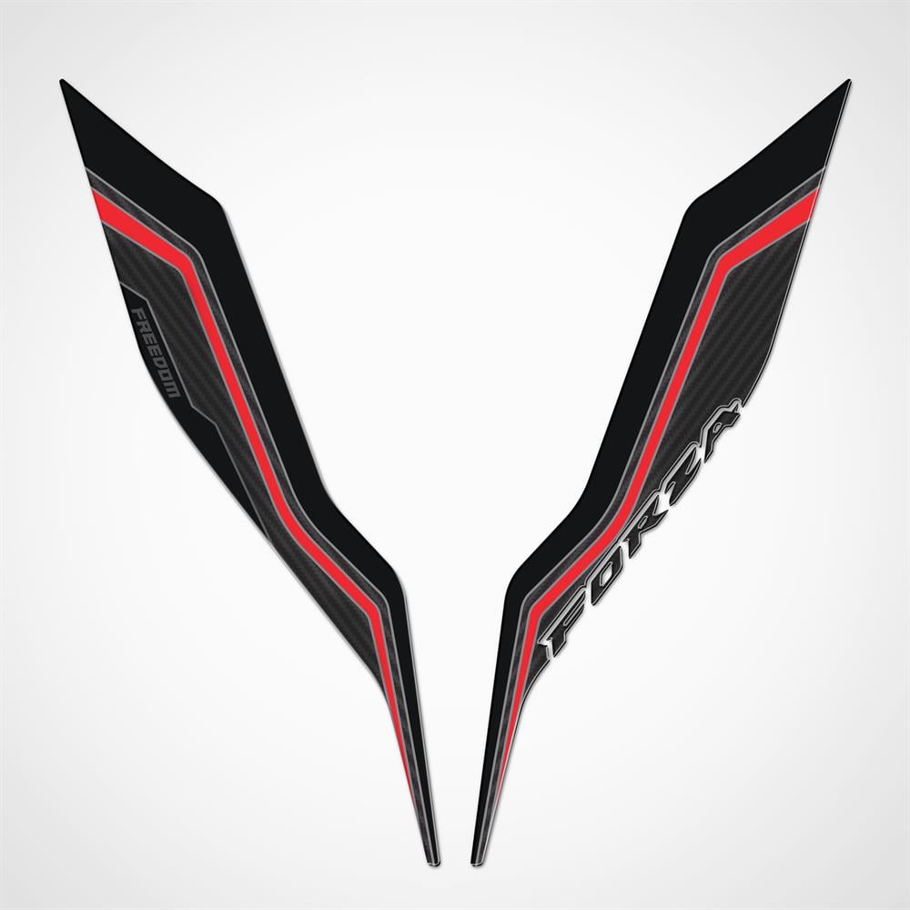 Forza 250 2018-2023 Far Kaşı Pad Sticker Set Kırmızı