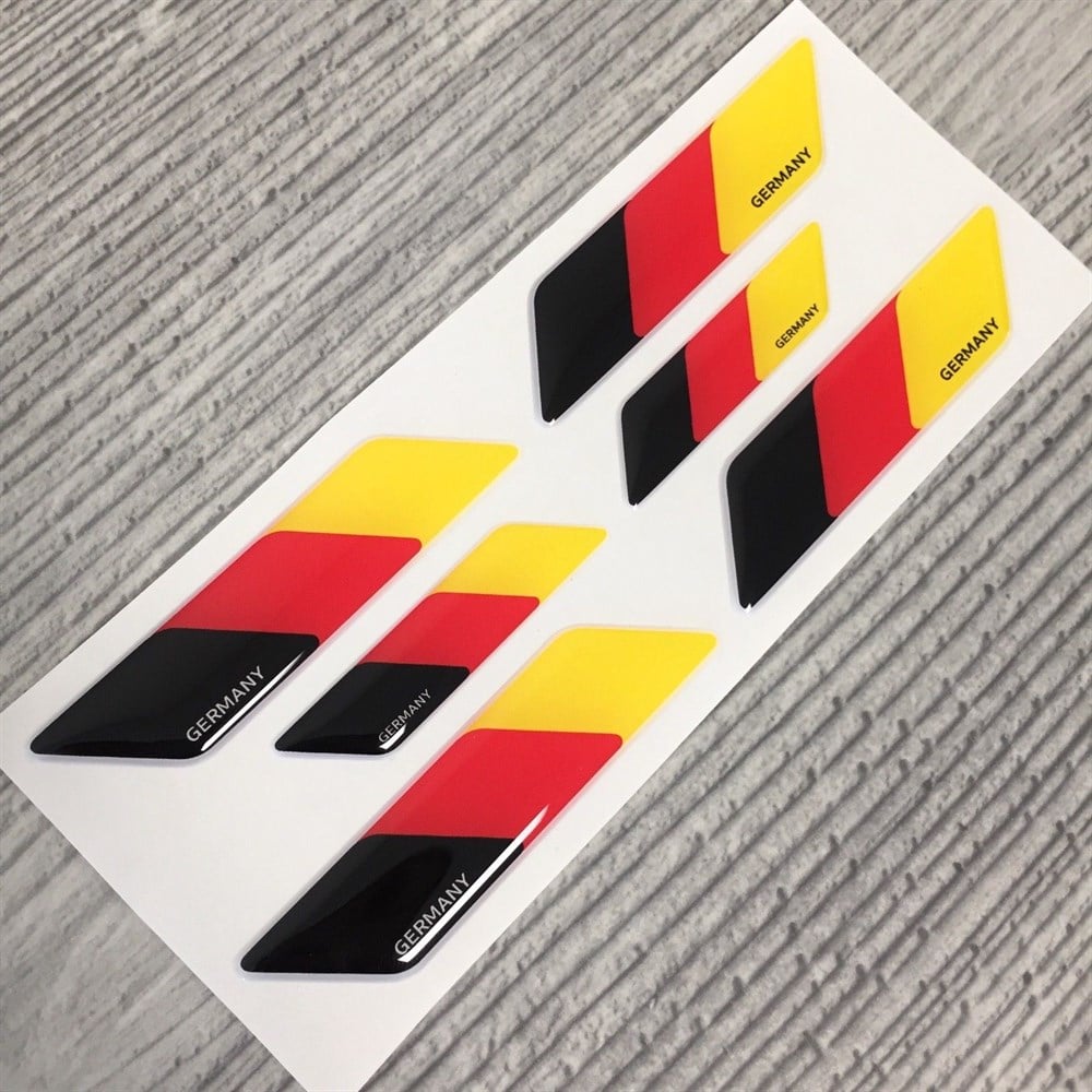 German Flag Domes Sticker