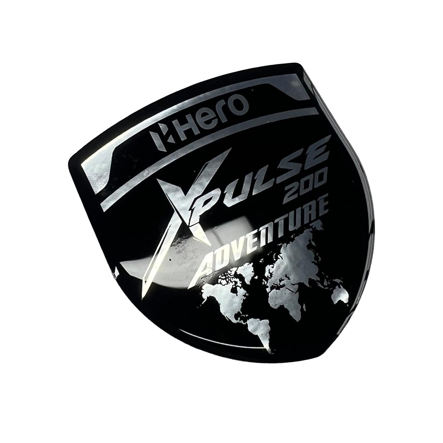 Hero Xpulse 3D Gümüş Arma Sticker Redlinegrafik