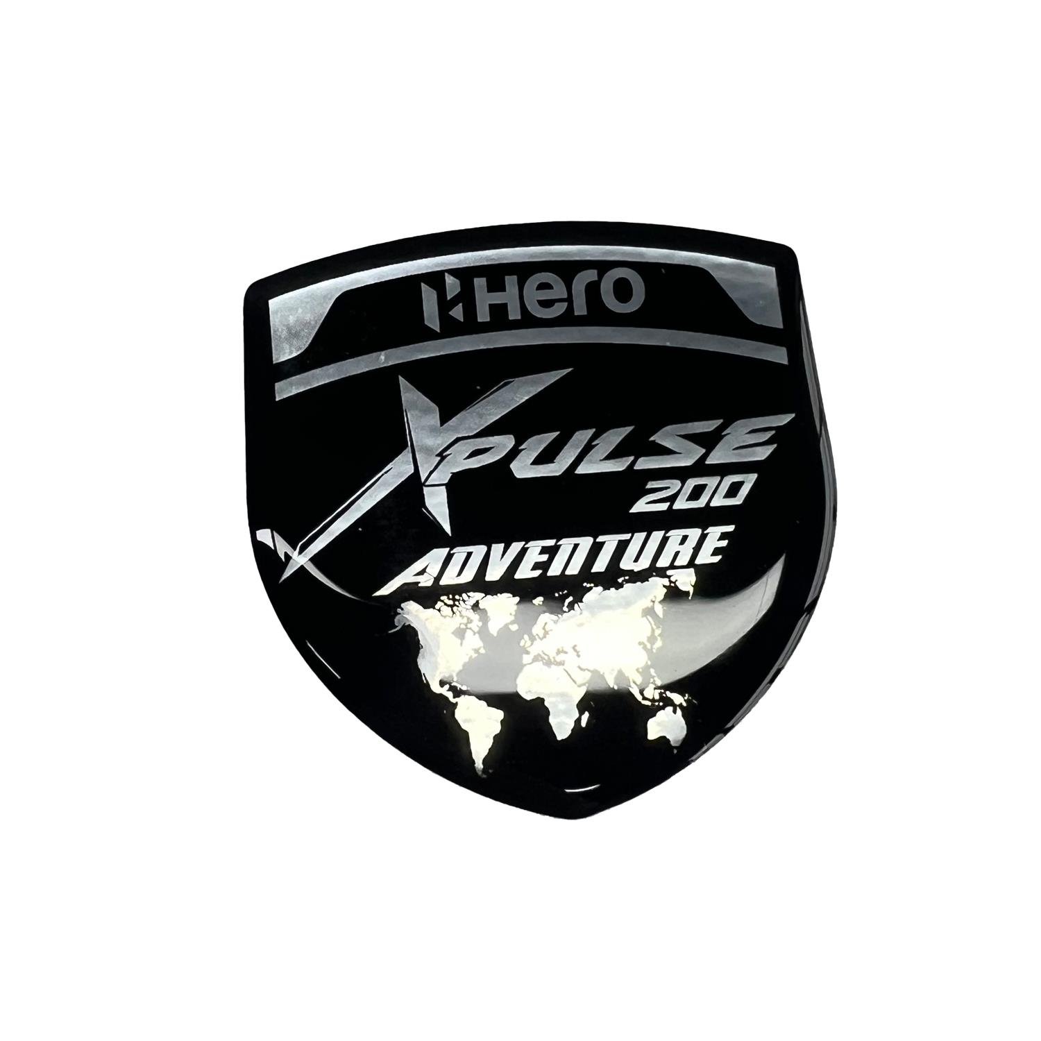 Hero Xpulse 3D Gümüş Arma Sticker Redlinegrafik