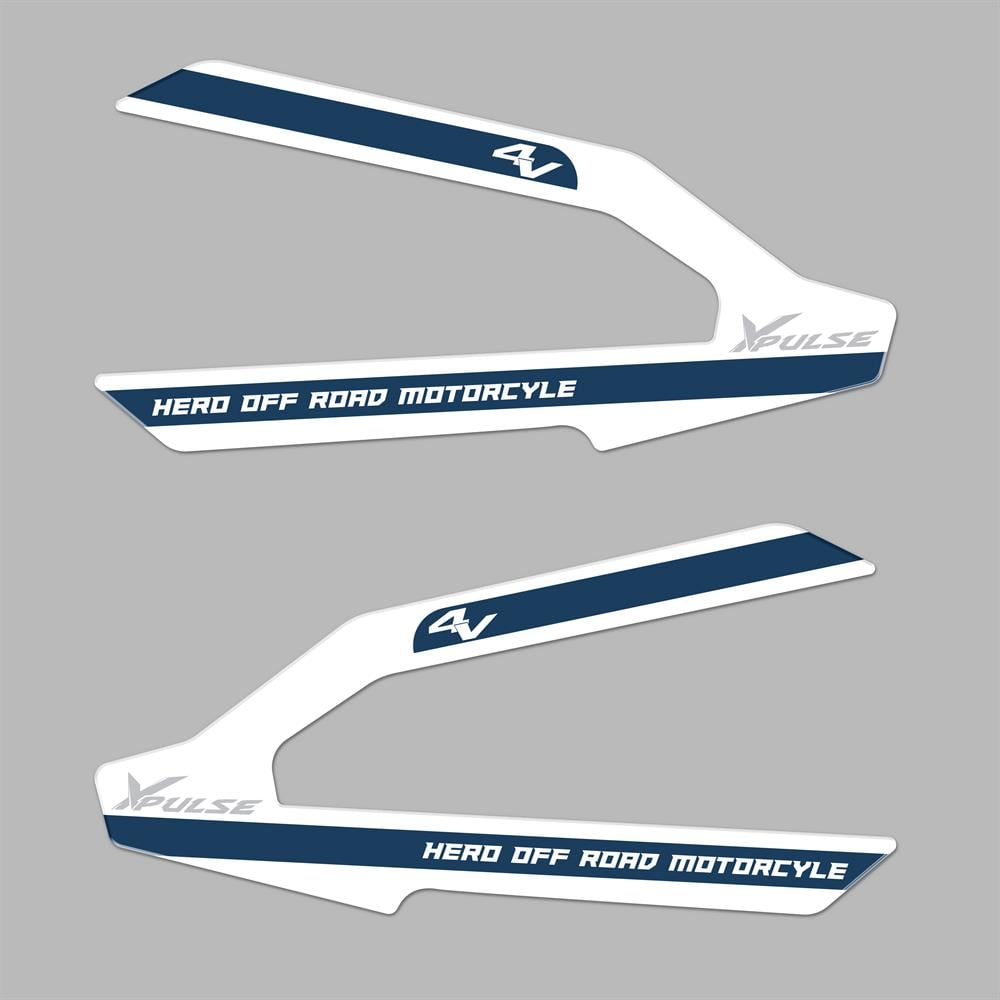 Hero Xpulse Beyaz Mavi Elcik Pad Sticker