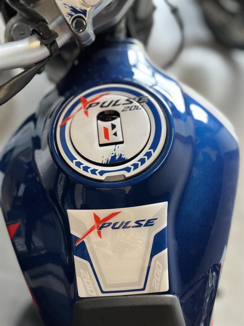 Hero Xpulse Beyaz Mavi Full Tank Pad Set 3D Sticker