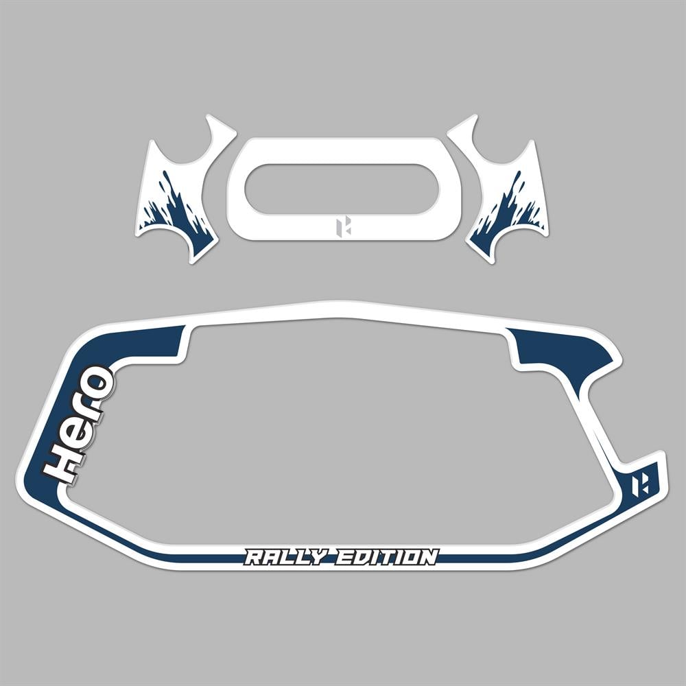 Hero Xpulse Beyaz Mavi Gidon ve Gösterge Pad Sticker