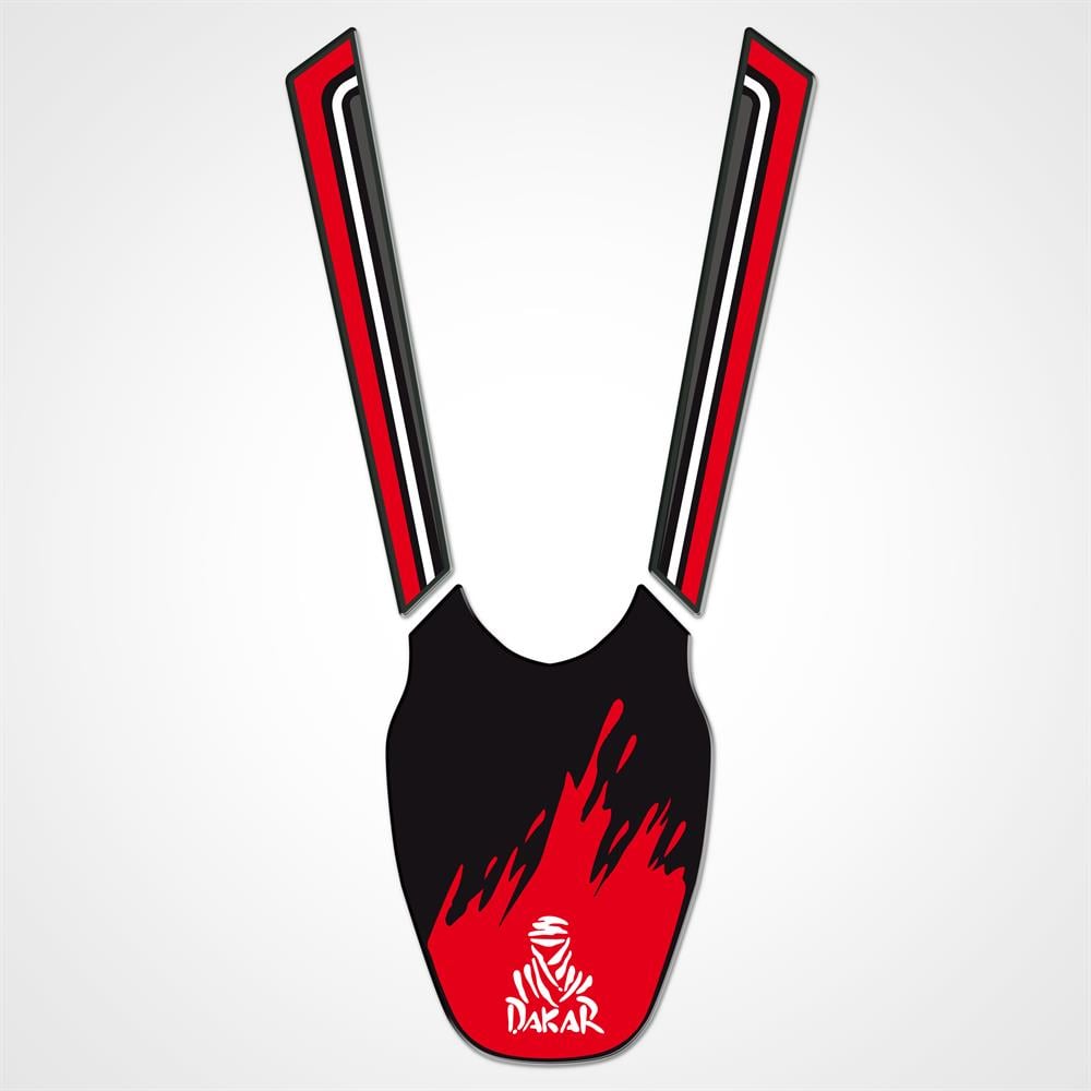 Hero Xpulse Kırmızı Ön Çamurluk Pad Stıcker