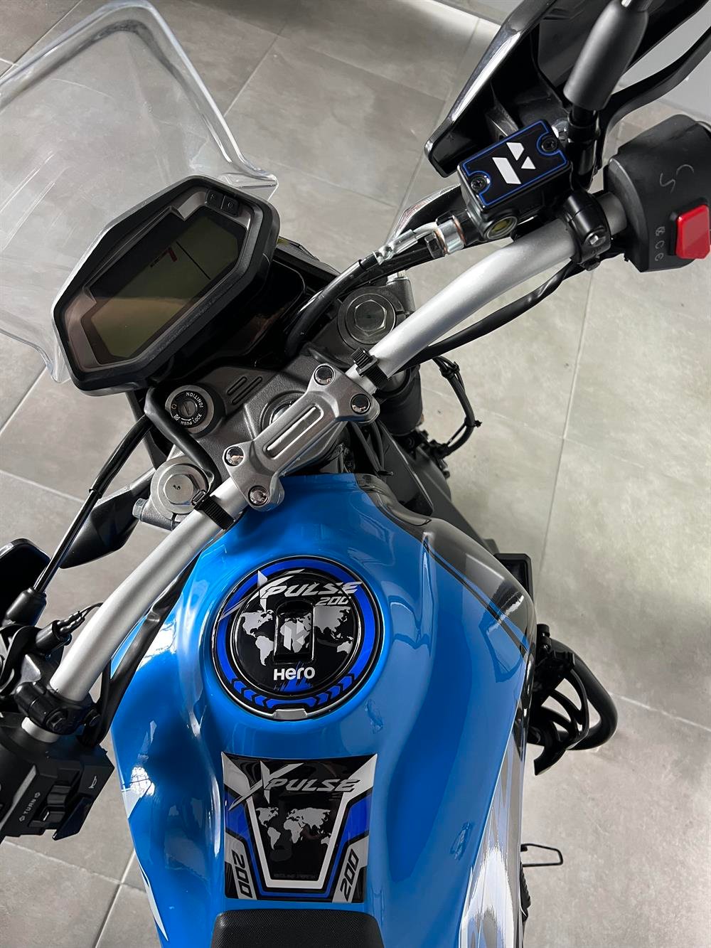 Hero Xpulse Kırmızı Renk Tank Pad Depo Kapak Pad Hidrolik Koruyucu Sticker Set