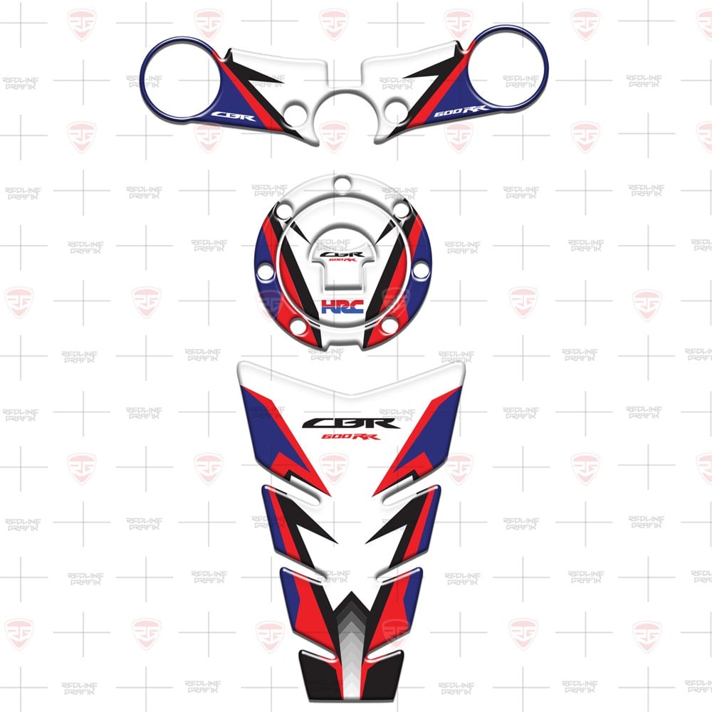 Honda 600rr 2007-2017 HRC Tank Pad Depo Kapak Gidon Pad Set
