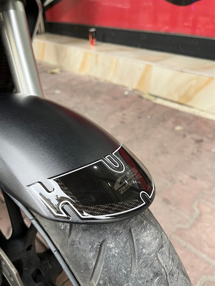 Honda Cb 250 R Full Sticker Pad Set Motorsiklet Koruma Siyah-Gümüş