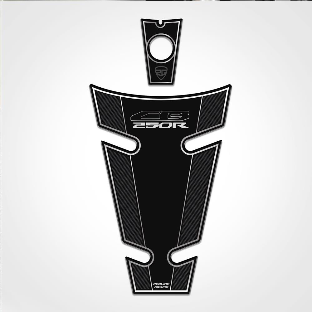 Honda Cb 250 R Tank Pad Siyah-Gümüş