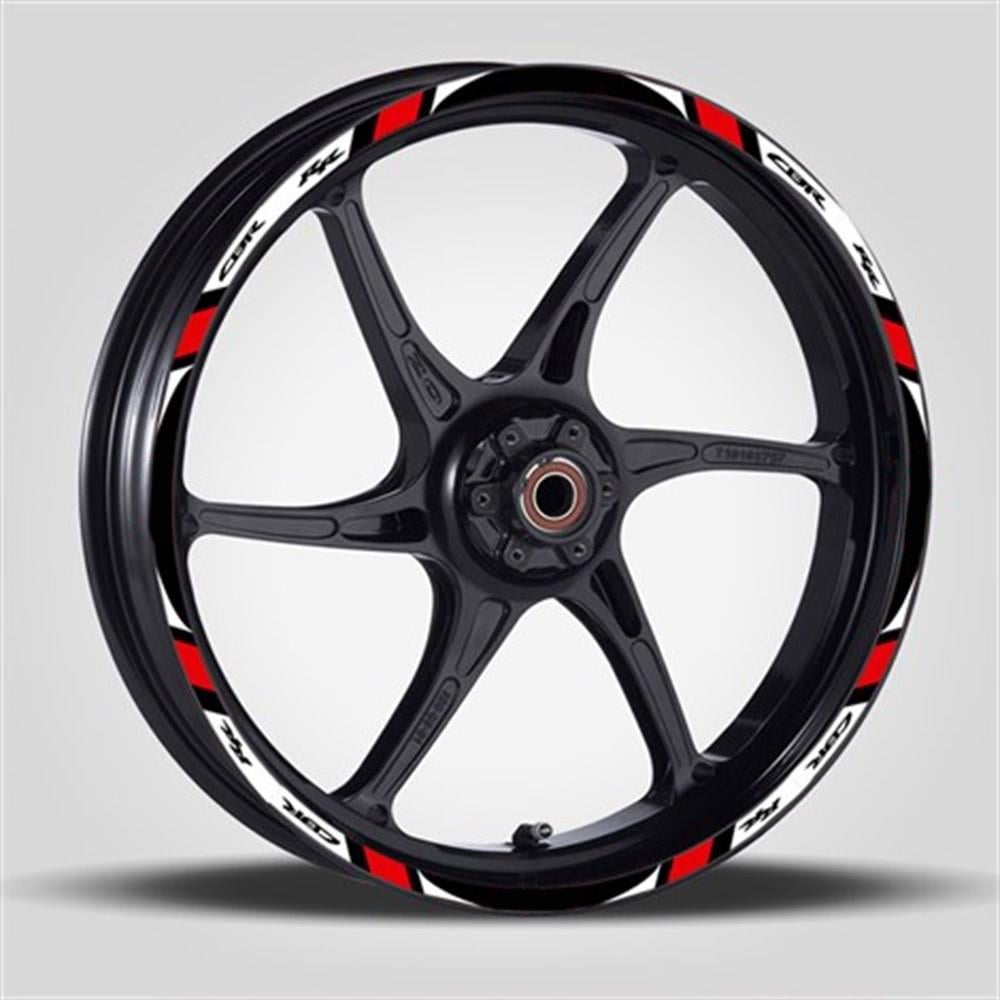 Honda Cbr 125-250-600-1000 Kırmızı Beyazlı Özel Dış Jant Şeridi 