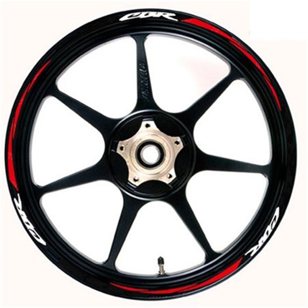 Honda Cbr 125-250-600-1000 Kırmızı Beyazlı Özel Dış Jant Şeridi 