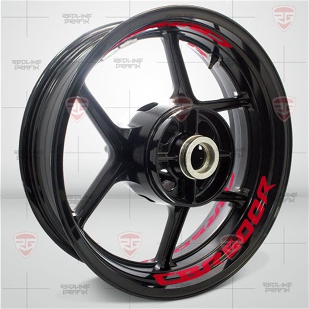 Honda Cbr 500r Reflektif Kırmızı Jant Şeridi