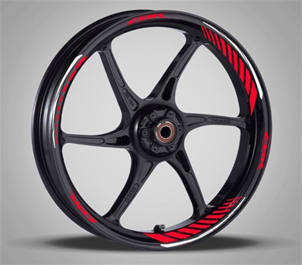 Honda Cbr Reflektif Beyaz Kırmızı Jant Şerit Takımı