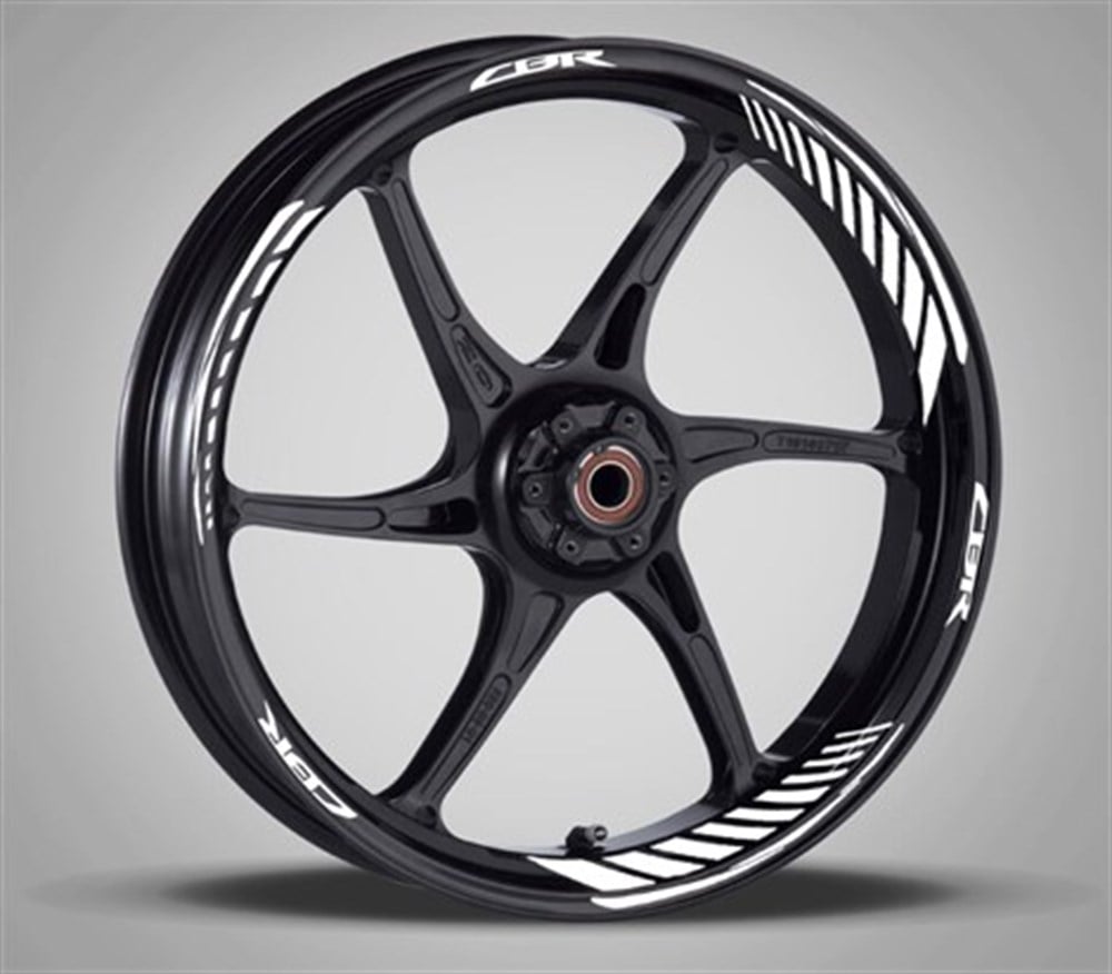 Honda Cbr Reflektörlü Beyaz Jant Şerit Takımı