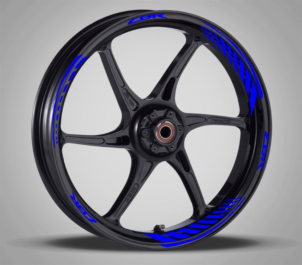 Honda Cbr Reflektörlü Mavi Jant Şerit Takımı