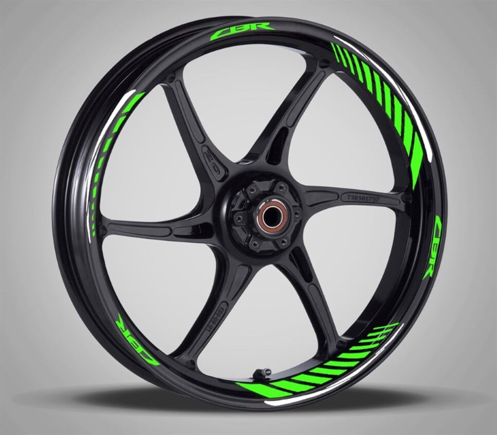 Honda Cbr Yeşil Beyaz Jant Şerit Takımı