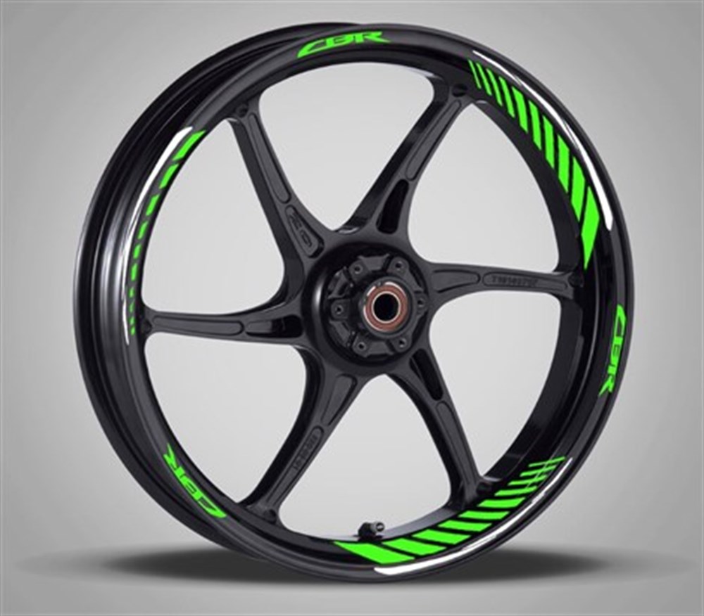 Honda Cbr Yeşil Beyaz Jant Şerit Takımı