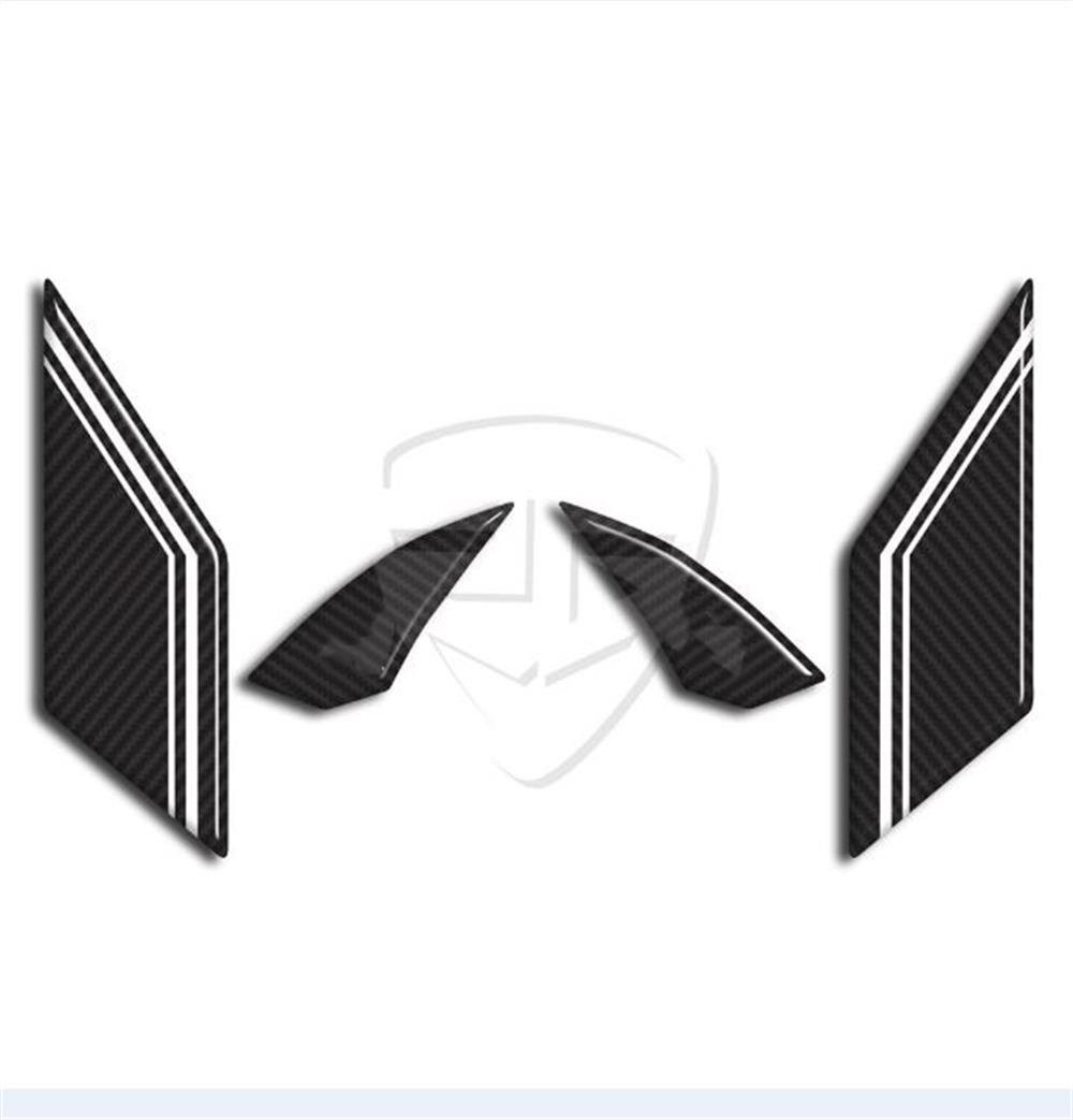 Honda Pcx 125 2021 Gri Motosiklet İçin Karbon Desen Beyaz Basamak ve Basamak Altı Koruyucu Padd