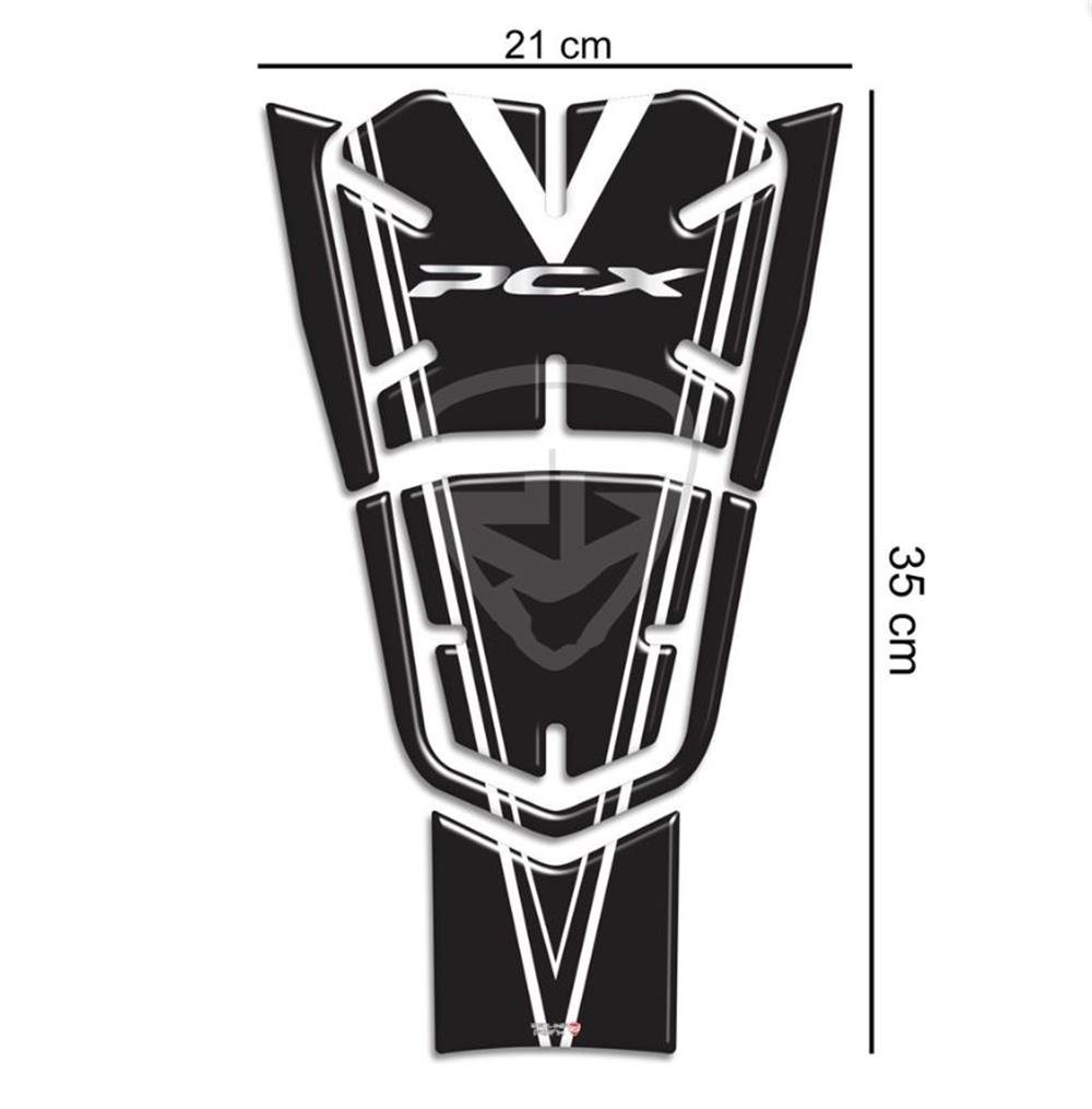 Honda Pcx 2021 Model Beyaz Siyah Tank Pad