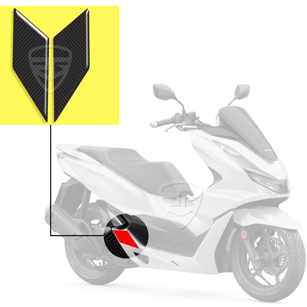 Honda Pcx 2021 Model Karbon Desen Ayaklık Altı 3D Sticker 