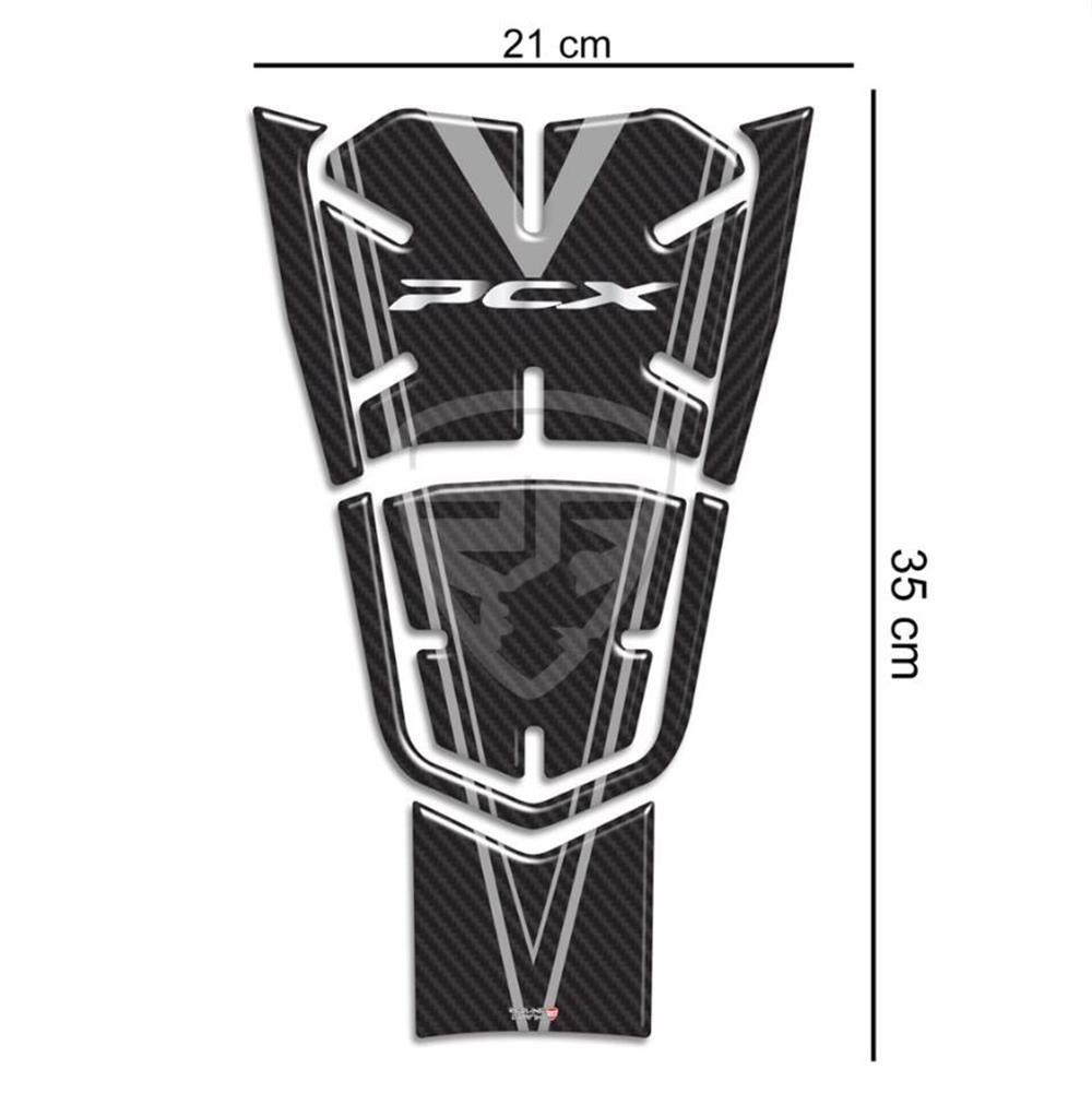 Honda Pcx 2021 Model Karbon Desen Gri Tank Pad