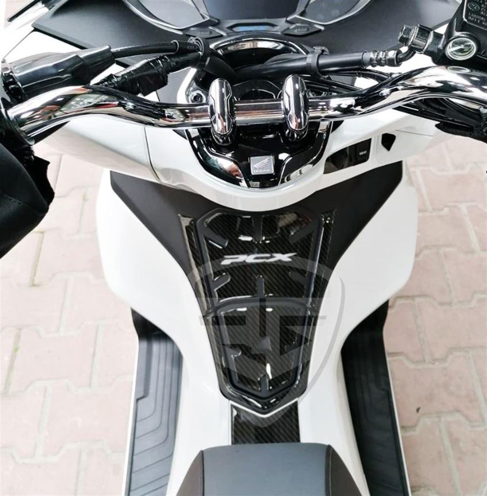 Honda Pcx 2021 Model Karbon Desen Tank Pad