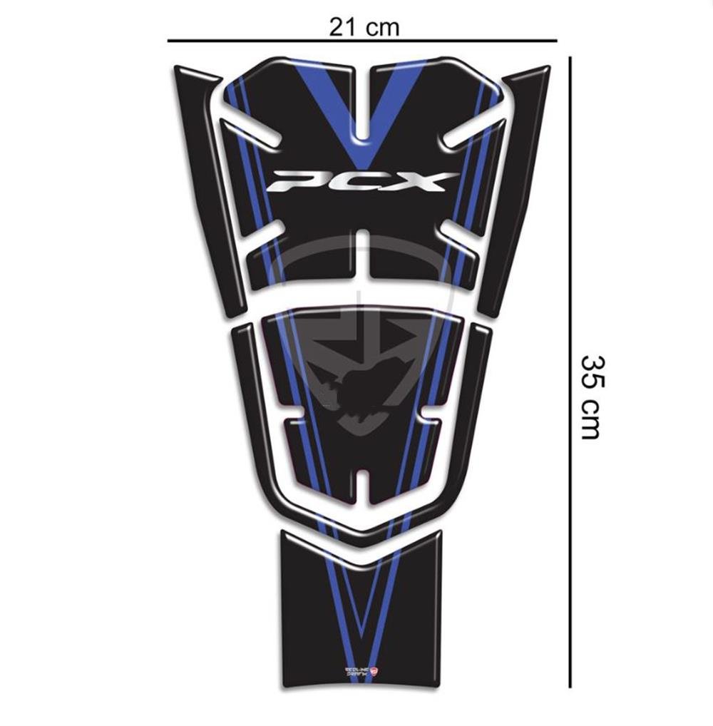 Honda Pcx 2021 Model Mavi Siyah Tank Pad