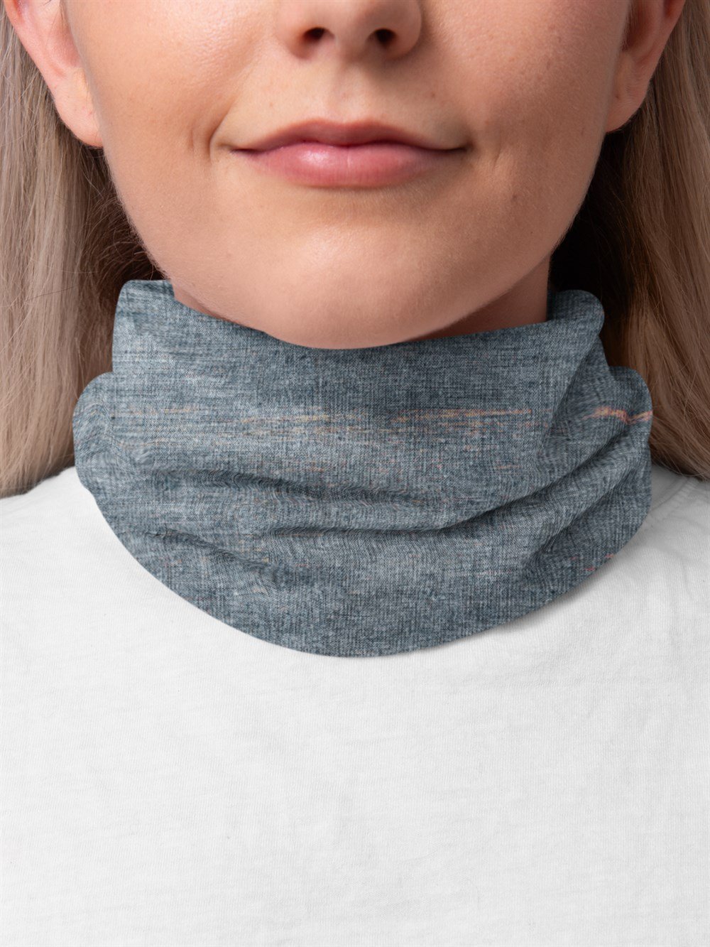 İndigo Kadın Bandana Saç Bandı Toka Boyunluk