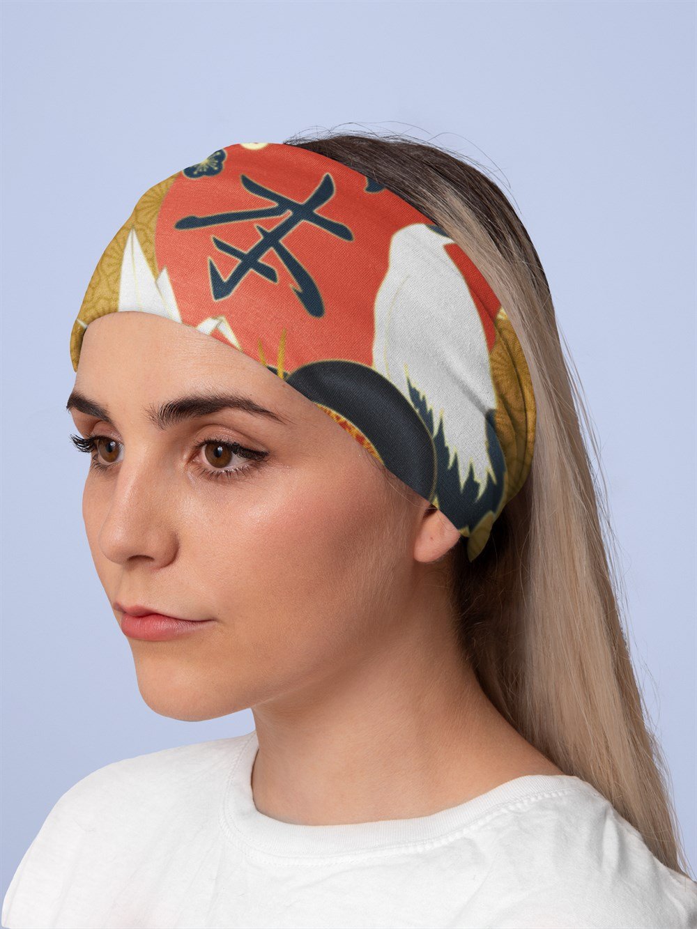 Japanese Style Bandana Saç Bandı Toka Boyunluk