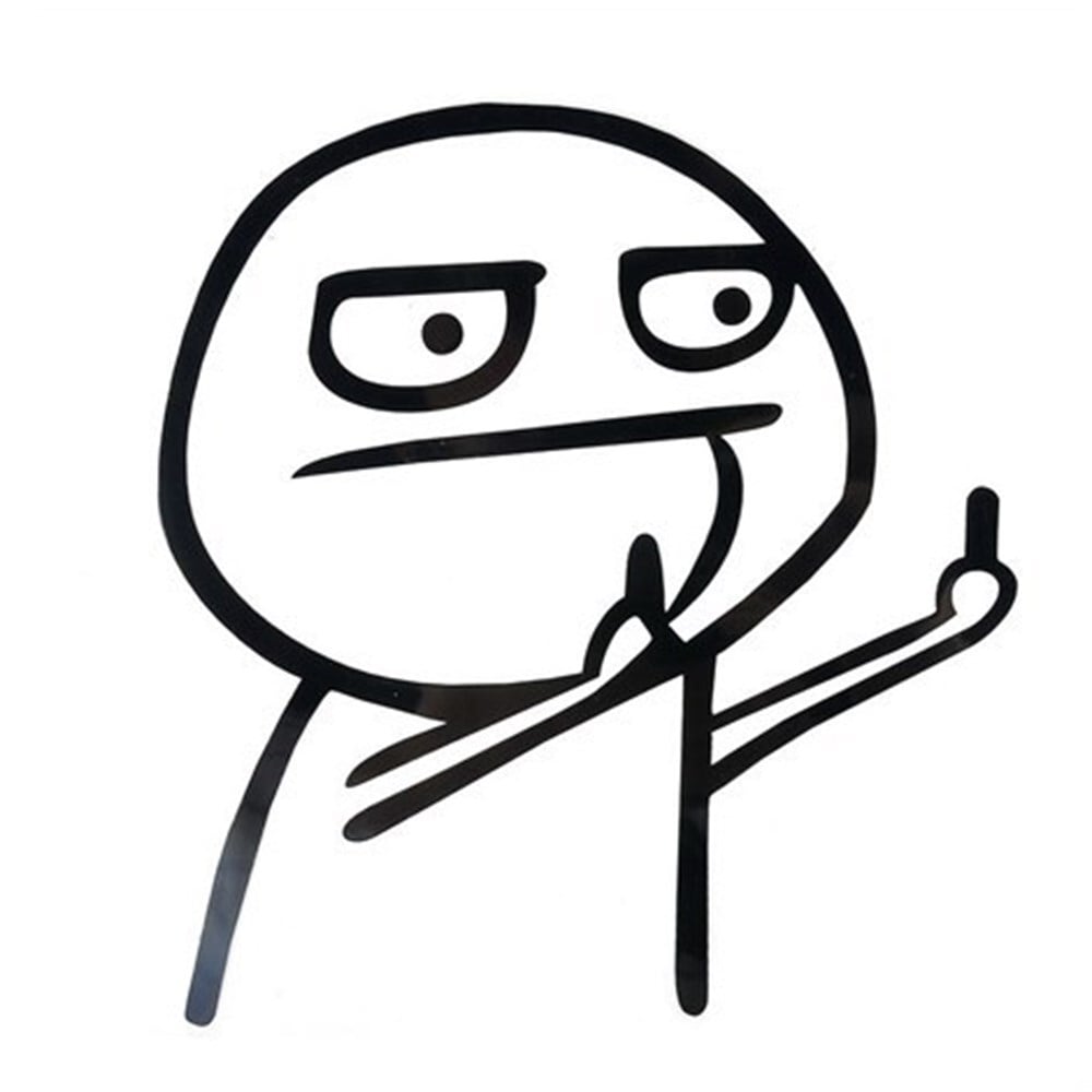 JDM Orta Parmak Sticker