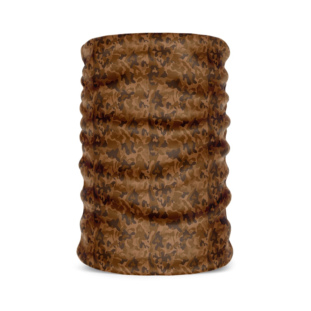 Kahverengi Kamuflaj Desen Bandana Saç Bandı Toka Boyunluk