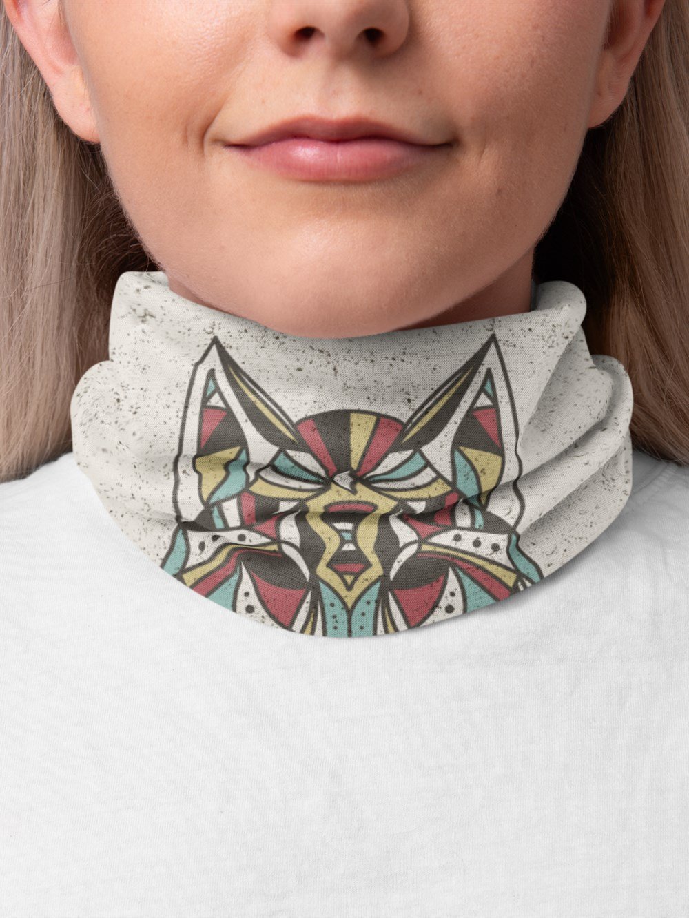 Kamuflaj Kurt Bandana Saç Bandı Toka Boyunluk