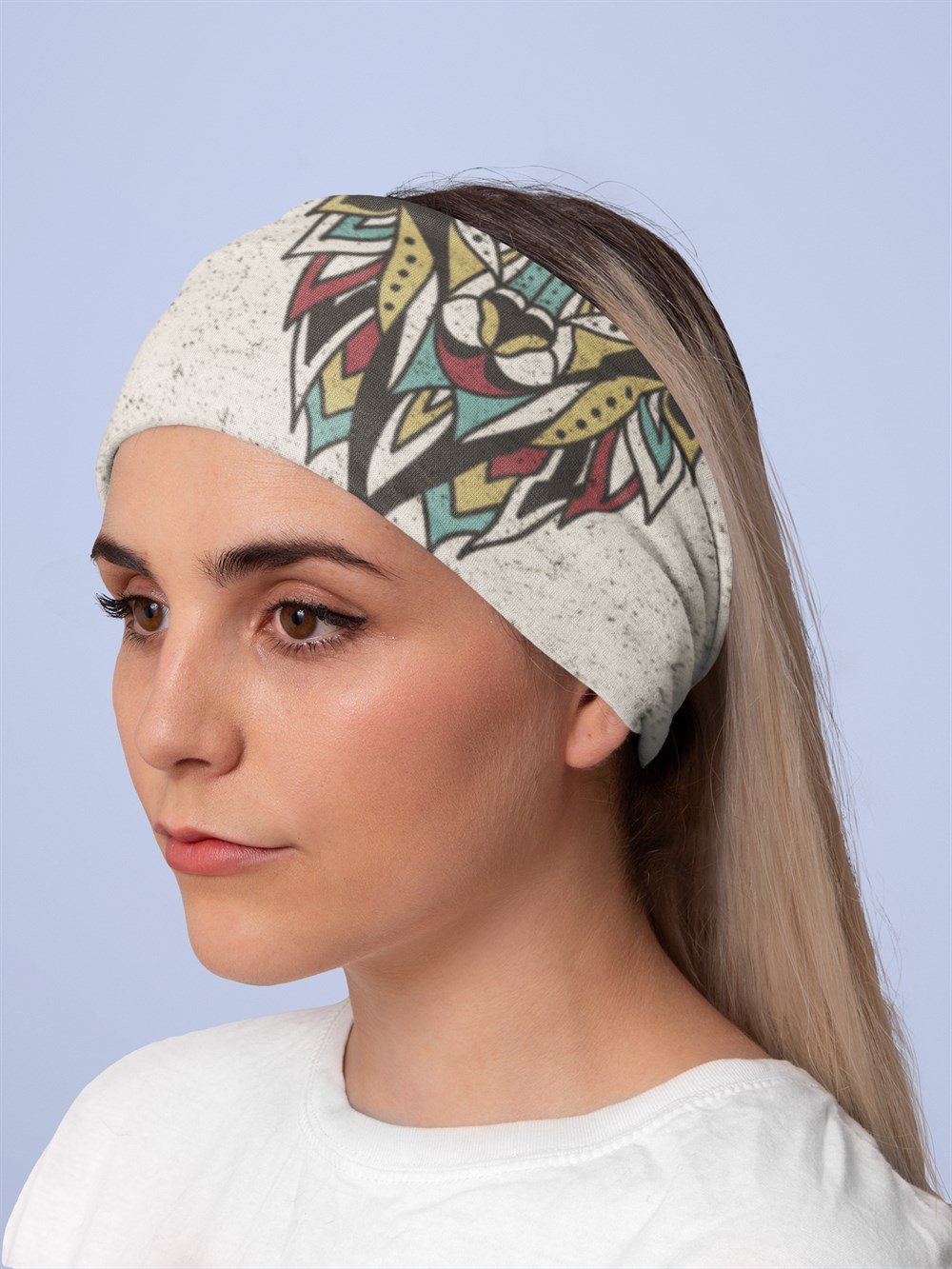 Kamuflaj Kurt Bandana Saç Bandı Toka Boyunluk