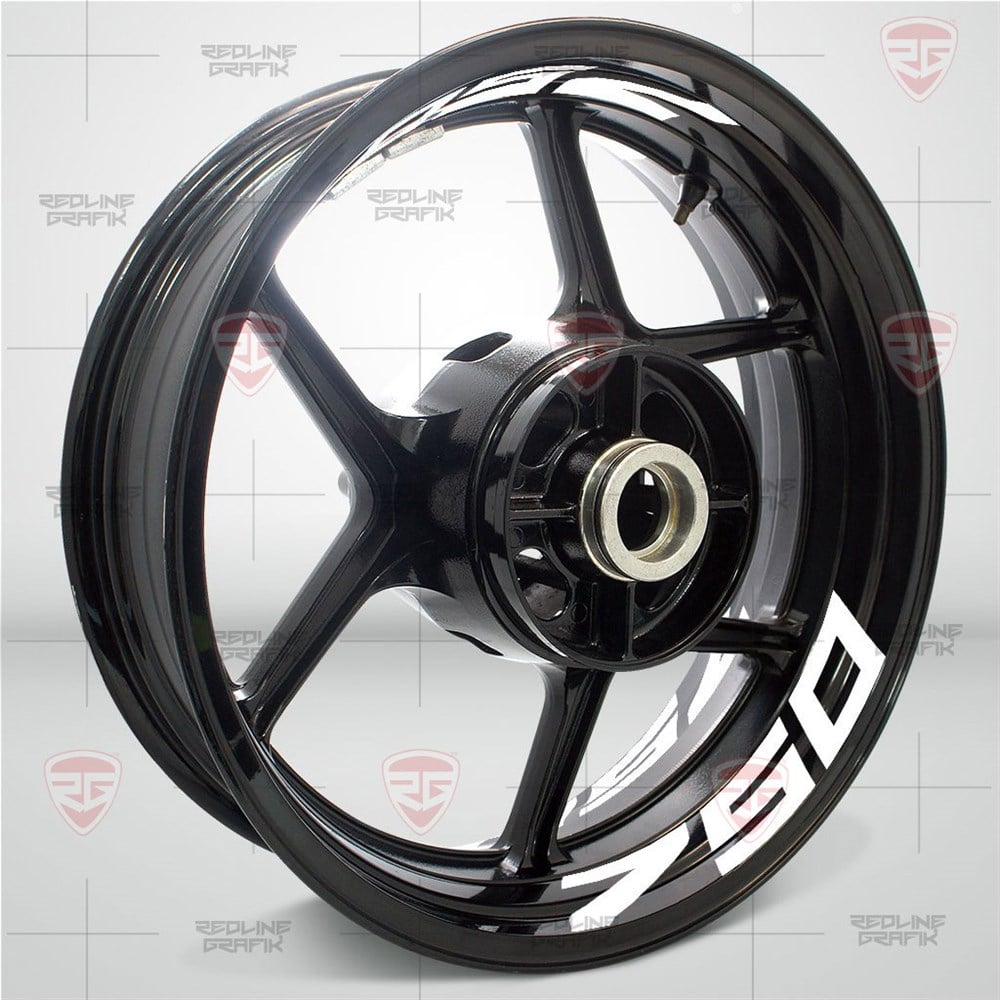 Kawasaki Ninja 750 Reflektif Beyaz Jant Şeridi