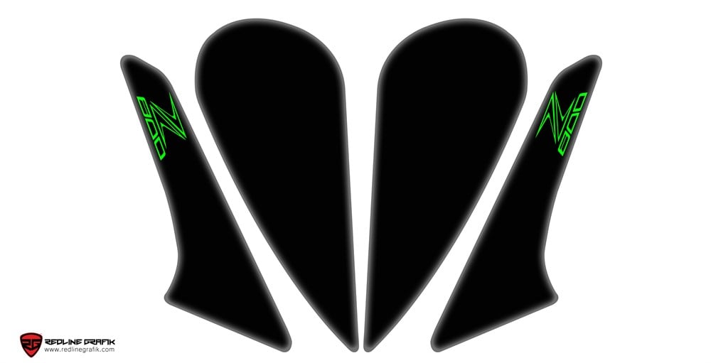 Kawasaki Z800 Yan Sticker Seti 2013-14