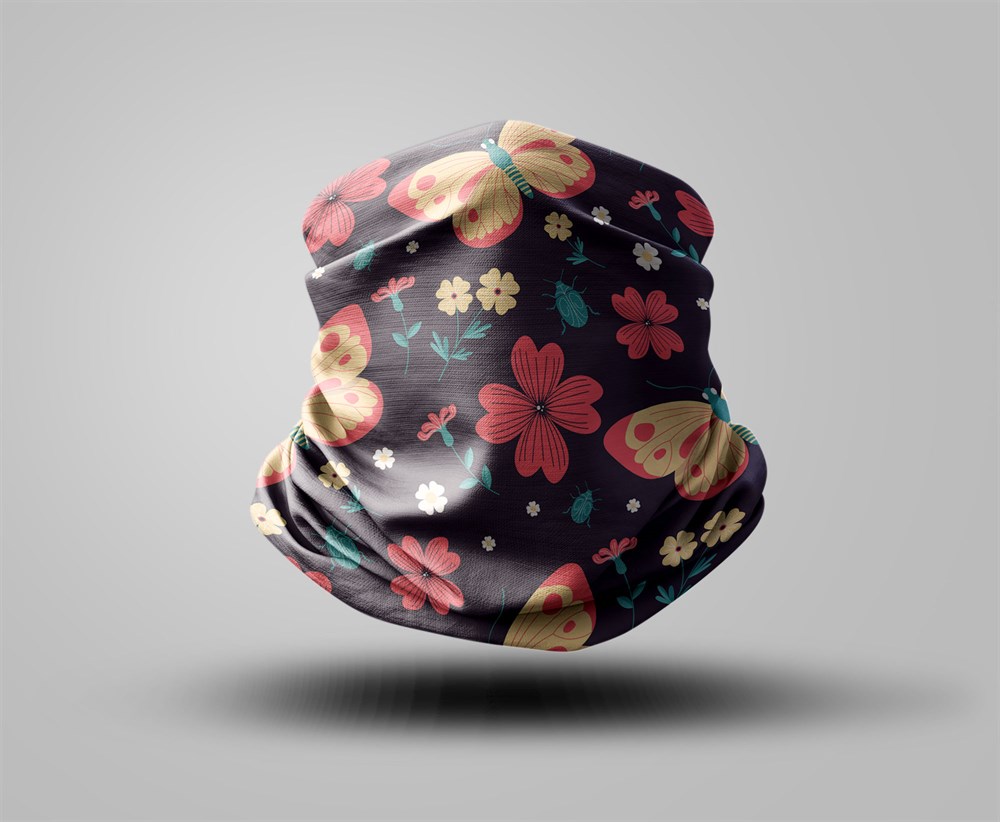 Kelebek Desenli Bandana