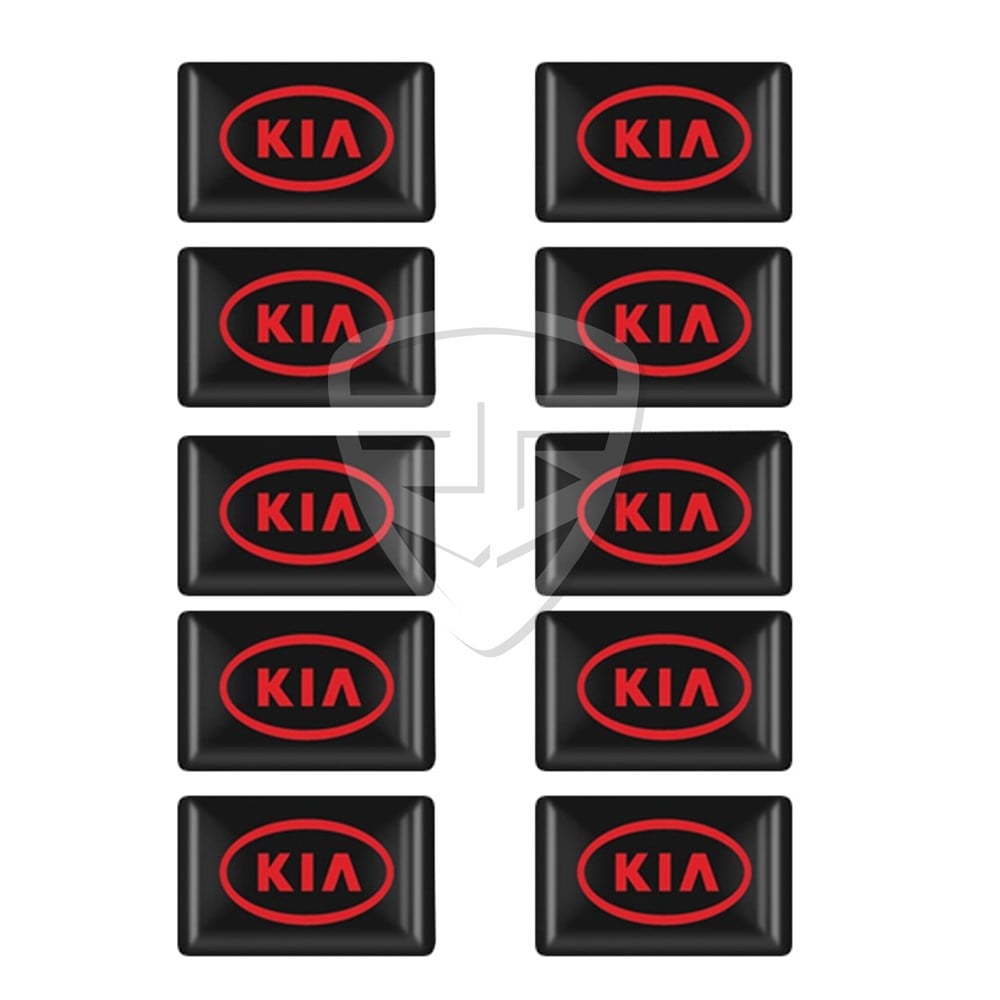 KIA Dekoratif 3D Sticker 10 Adet