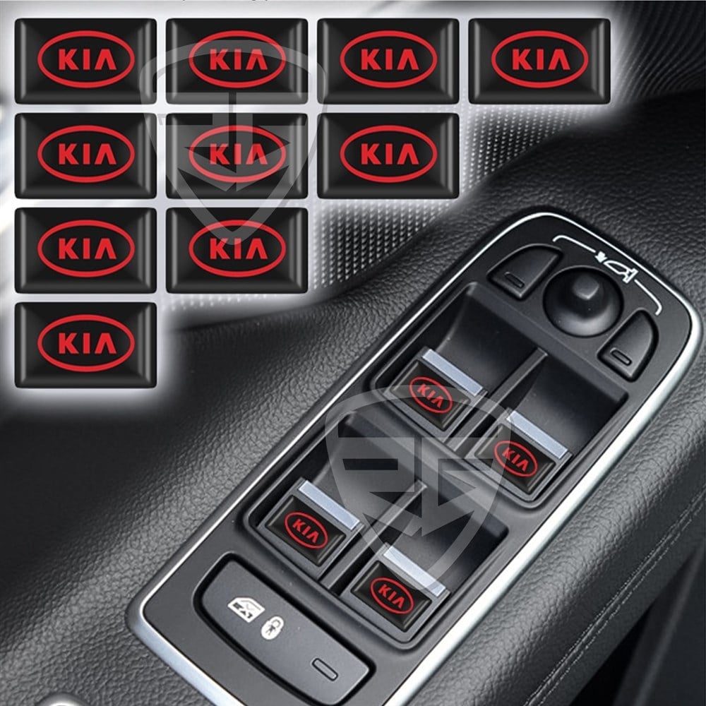 KIA Dekoratif 3D Sticker 10 Adet