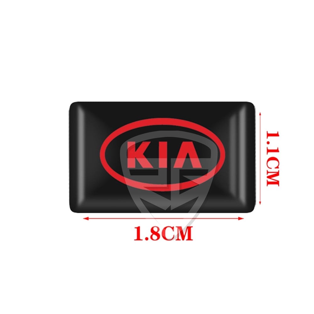 KIA Dekoratif 3D Sticker 10 Adet