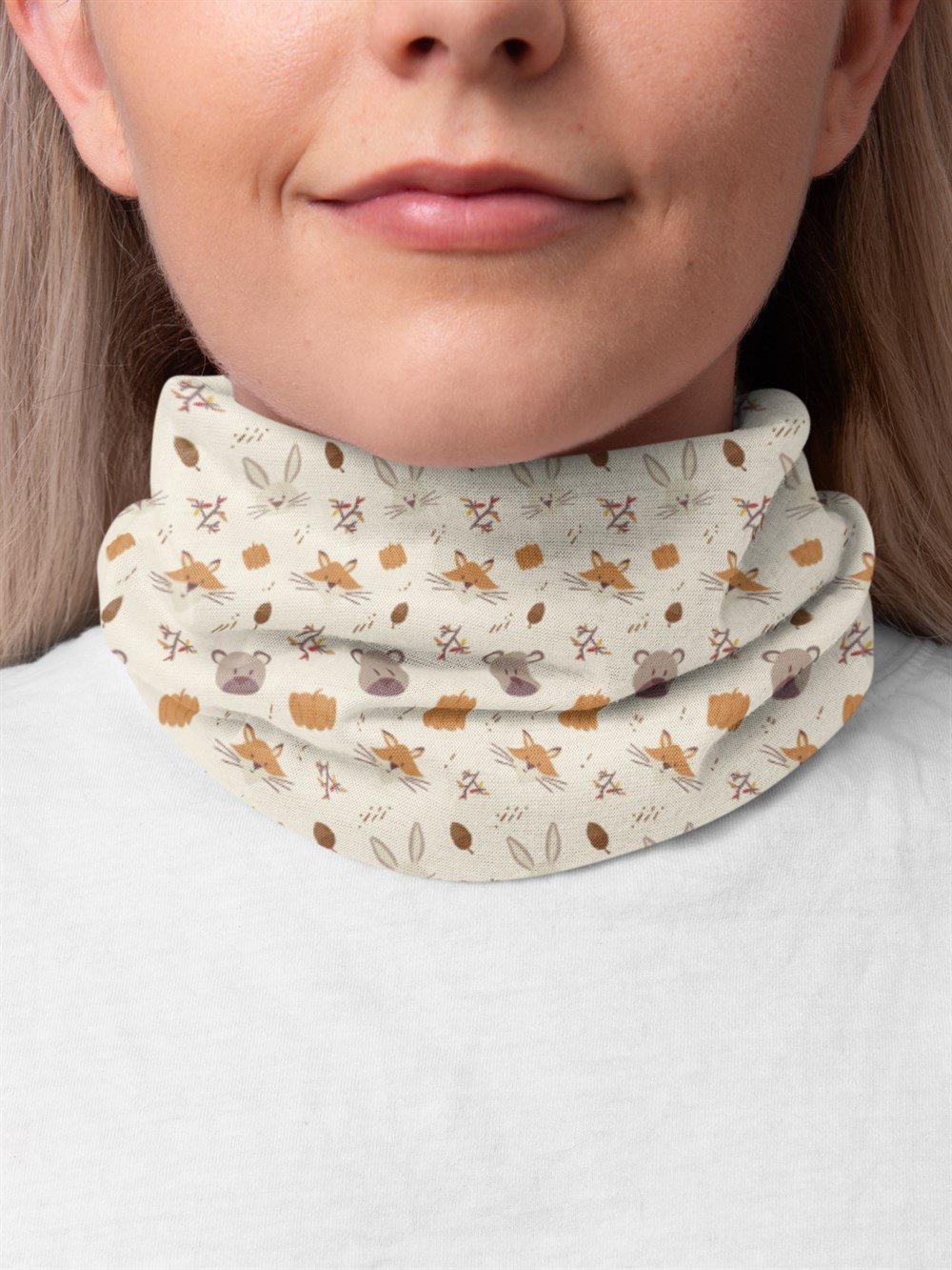 Küçük Hayvancık Kadın Bandana Saç Bandı Toka Boyunluk