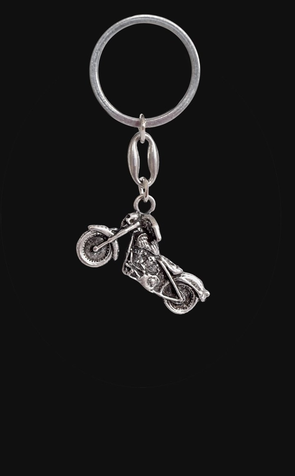 Kuru Kafa Chopper Motosiklet Anahtarlık