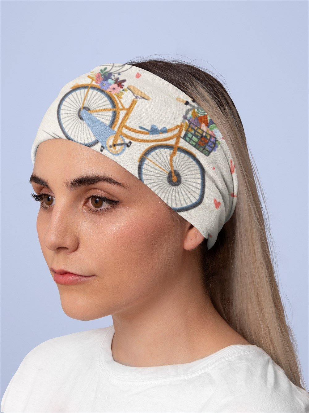Let's Go For a Ride Kadın Bandana Saç Bandı Toka Boyunluk