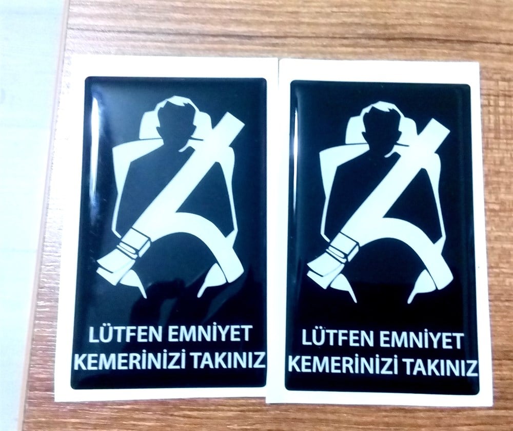 Lütfen Emniyet Kemerinizi Takınız Sticler Set,