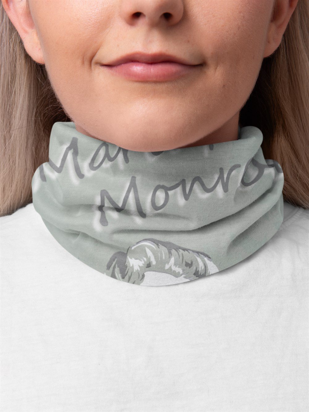 Marilyn Monroe Kadın Bandana Saç Bandı Toka Boyunluk