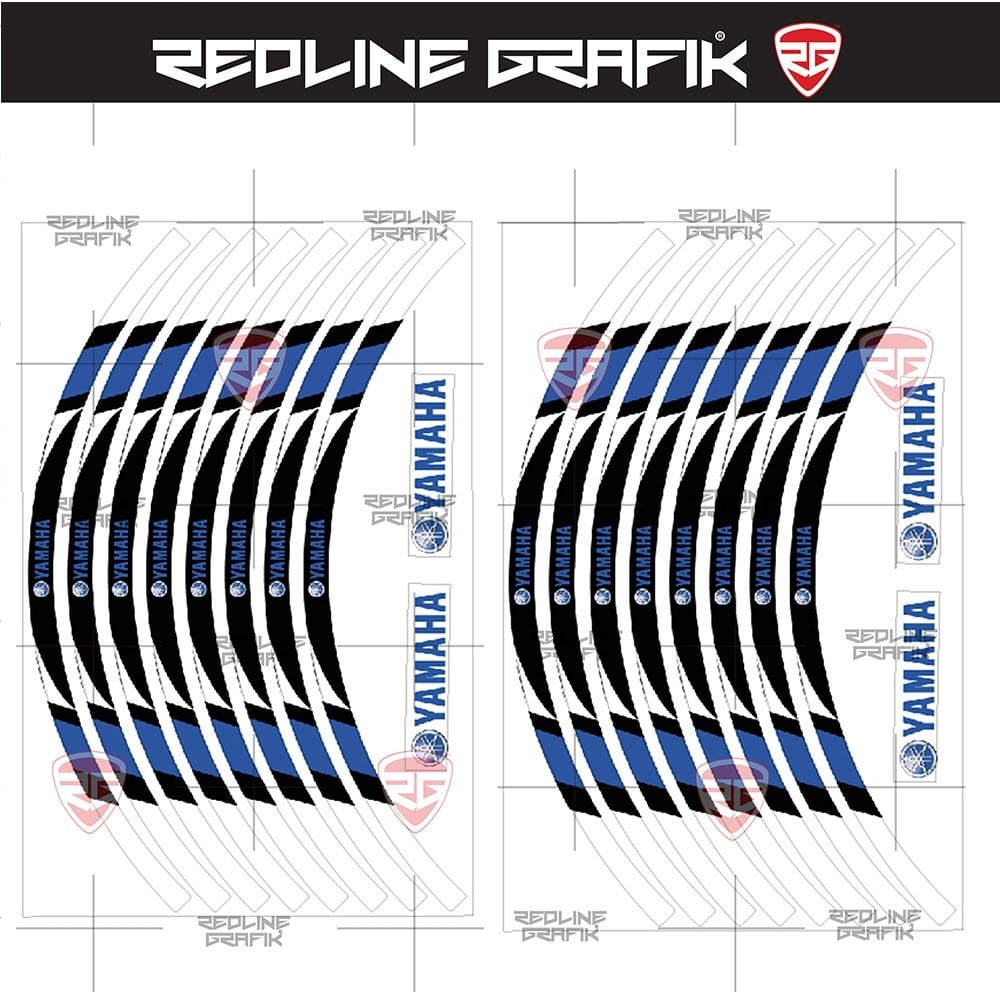 Mavi Yamaha Jant Şeridi